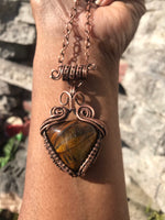 Tiger Eye w/Heart