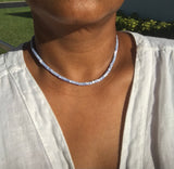 Baby Blue Nacre Choker